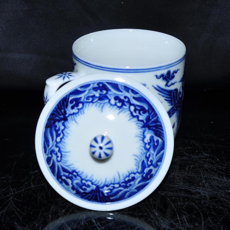 Offered home - cooked in jingdezhen hand - made porcelain tea set office cup cup famous Jin Hongxia hand bowl handless small