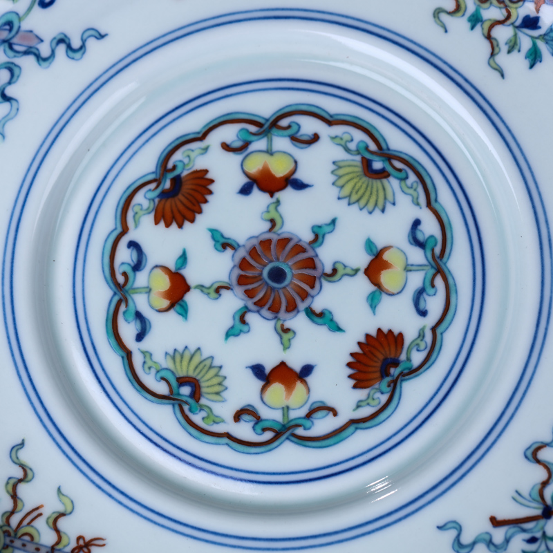 Offered home - cooked you fight exotic porcelain in jingdezhen blue and white hang dish hand - made tableware fruit plate manual dish plate count