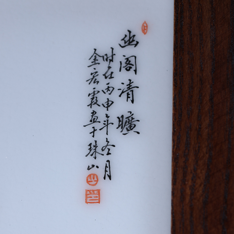 Offered home - cooked in jingdezhen porcelain saucer Jin Hongxia checking ceramic tea place small tea accessories hand - made porcelain plate