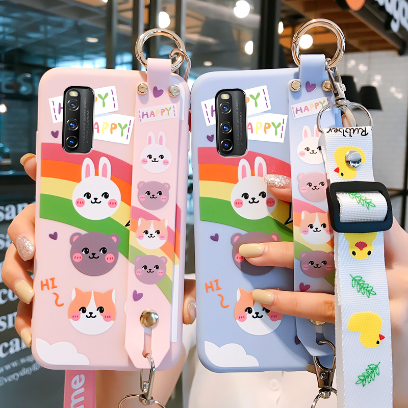 iq00z1 mobile phone protective shell tide brand vivoiqooz1 silicone soft shell love cool z1 protective sleeve send tempered film vivoqiooz1 female cute lqooneo3