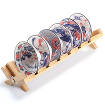 Blue and white Douqa Cup Kung Fu tea small tea cup with drain cup holder 6 hand-painted tea cups
