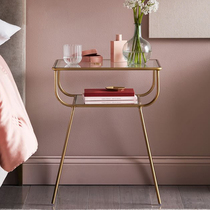 Simple modern bedside table small economy Nordic luxury bedroom bedside locker full living room corner cabinet