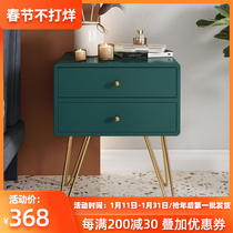 Nordic bedside table simple modern bedroom net red storage cabinet small ins wind iron art light luxury bedside small cabinet