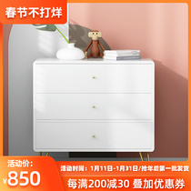Hefanxi Clearance Pick Up Leaks Nordic Light Luxury Drawer Chest Drawer Bedroom Storage Cabinet Three Drawer Chest Drawer Type