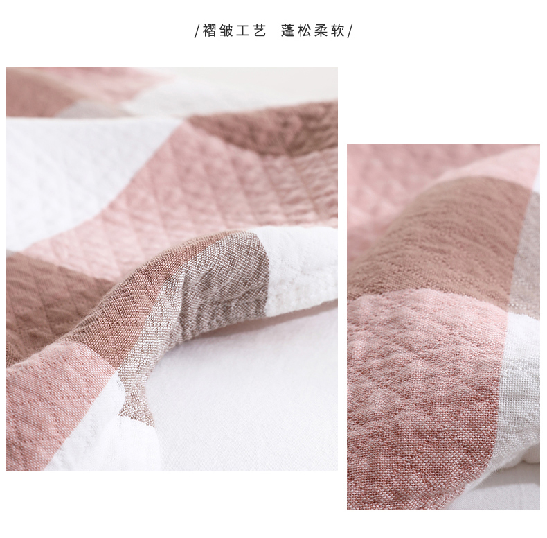 Khăn gối nữ cotton cotton gạc dành cho người lớn nam đôi nhà Châu Âu kẻ sọc gối khăn vỏ ga gối