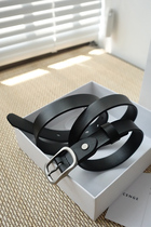 Simple literary and artistic business youth formal wear versatile belt belt belt belt belt pin buckle belt universal casual first layer cowhide genuine leather