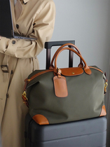 Versatile large capacity commuter tote bag one shoulder carry leather Oxford travel bag dumpling bag mens and womens fitness bag