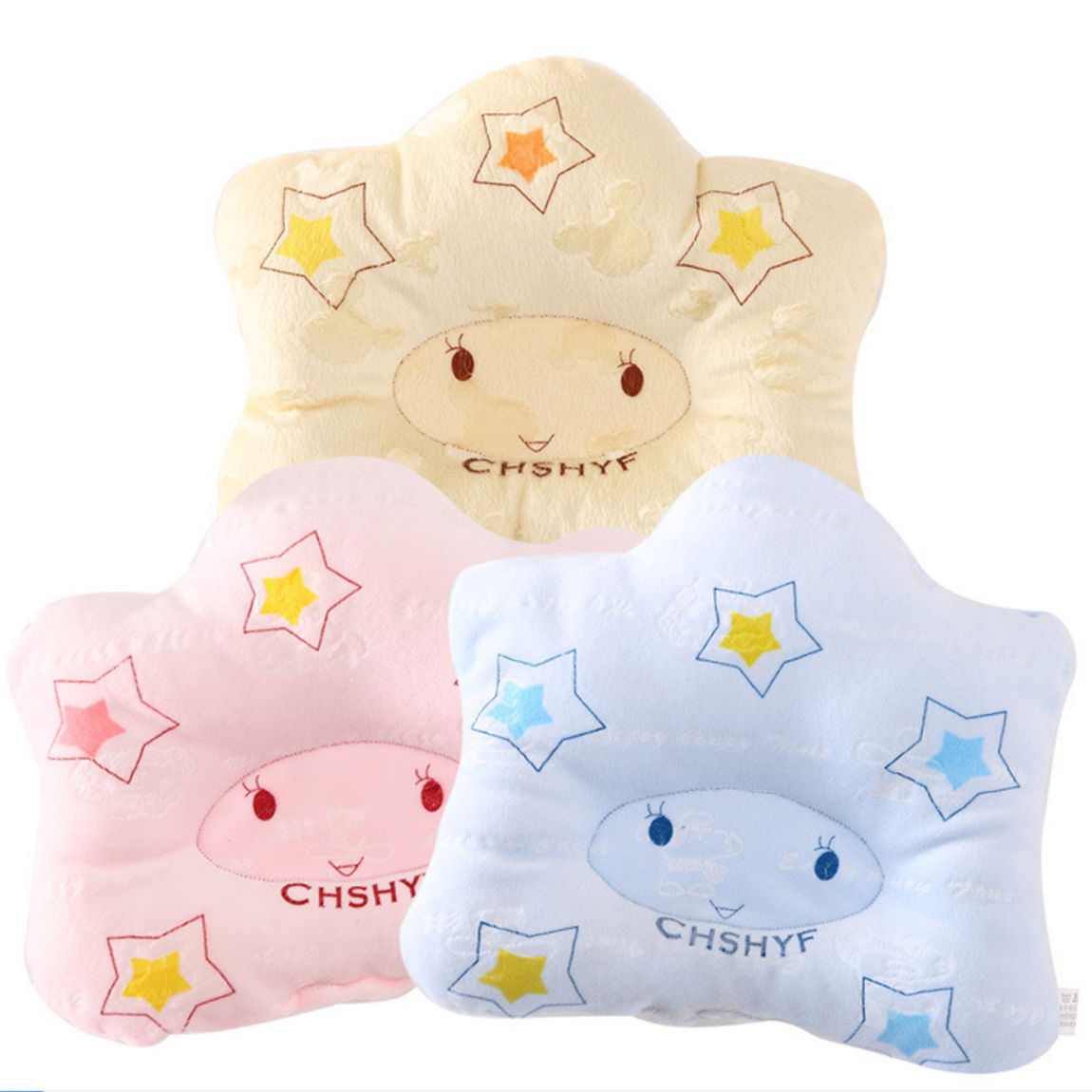 Baby Stereotyped Newborn Pillow Correct Mirror Anti-Mirror Cartoon Pillow Newborn Supplies