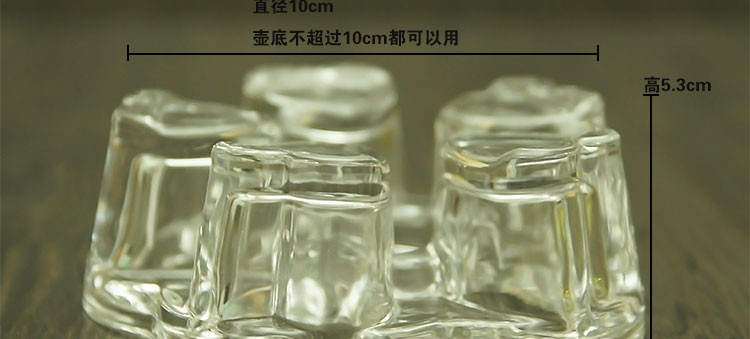 Trà thủy tinh chịu nhiệt dày đặt hình trái tim cách nhiệt cơ sở đốt nến cách nhiệt bộ phận sưởi ấm trà nấu bếp - Trà sứ bộ ấm chén uống trà cao cấp nhập khẩu