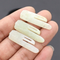 Yunhaiyuan custom-made natural jade Xiu jade pins for painting and decoration materials brocade box jade buckle hand-rolled jade pins