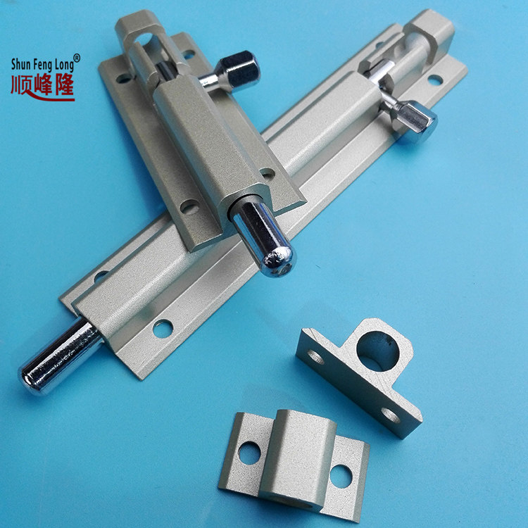 Door bolt thickened aluminum alloy door bolt door latch door buckle wooden door and window anti-theft bolt powder room door plug