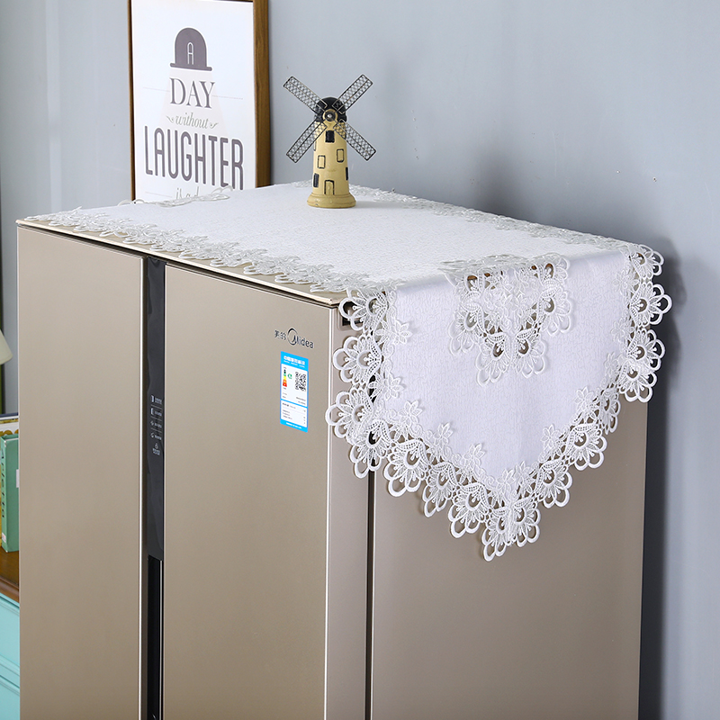 Eurostyle fridge cover towels washing machine cover towels embroidered cover cloth table TV cabinet Gaib multipurpose American cover towels