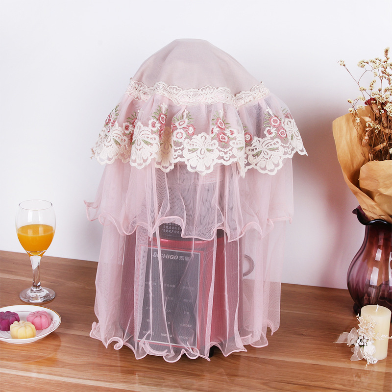 Kitchen universal cover towel embroidery Rice cooker kettle Soy milk cooking juice Household broken wall cover dust cover