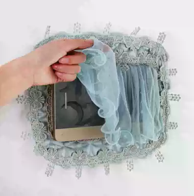 Fabric lace meter box box decoration curtain switch dust cover collector box Multimedia box decoration cover custom