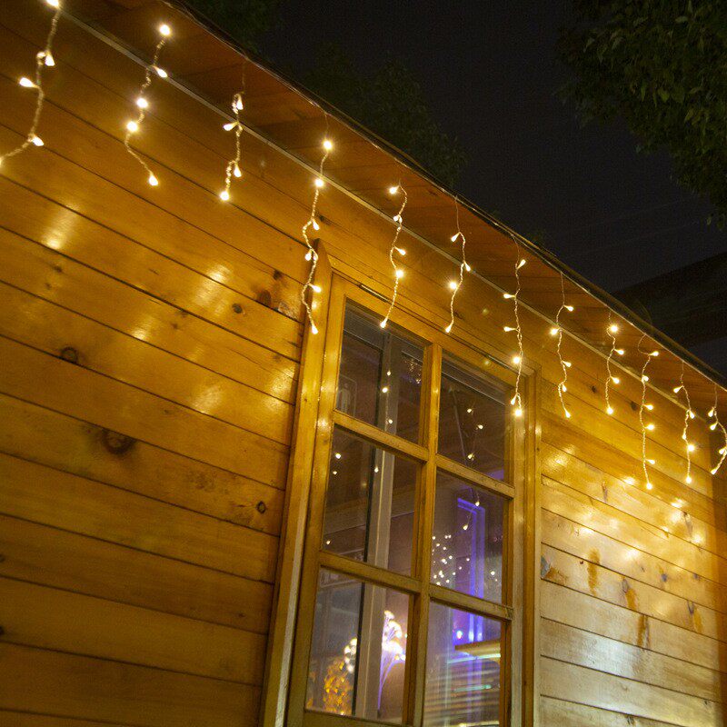 Mid-Autumn Festival decoration arrangement lantern LED lamp string special wick ice strip lamp plug-in electric section 4 m 1 Article