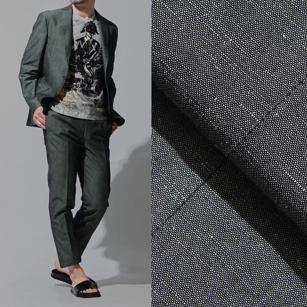 Dịch vụ mua sắm Nhật Bản Ý THE GIGI 2018 bộ đồ công sở nam vải cotton và vải lanh A - Suit phù hợp