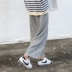 Bà bầu phù hợp với quần legging mùa hè thời trang mẹ rộng ống quần cho bà bầu mùa thu mặc chín quần mùa xuân quần áo mùa thu - Phụ nữ mang thai quần / quần bụng