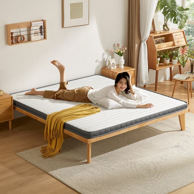 Lin's home brown mattress natural coconut palm mattress thin spine protection foldable tatami students dormitory hard mattress