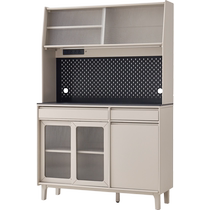 Lins Home Modern Simple 2024 New Solid Wood Sideboard Small Apartment Wall-Integrated Double-layer Storage Cabinet