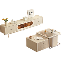 Lins home small apartment modern minimalist TV cabinet living room household small apartment rounded corner storage floor cabinet U4M