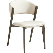 Домашний современный минималистический мягкий обеденный стол и стулья 2024 Новый онлайн красный стул маленький семейный тип LS480