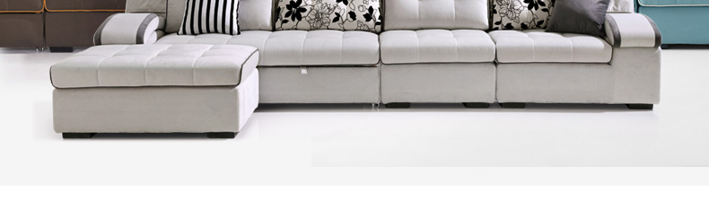 Lin của đồ nội thất hiện đại nhỏ gọn sofa đa chức năng giường phòng khách Châu Âu-phong cách sofa vải kết hợp 967