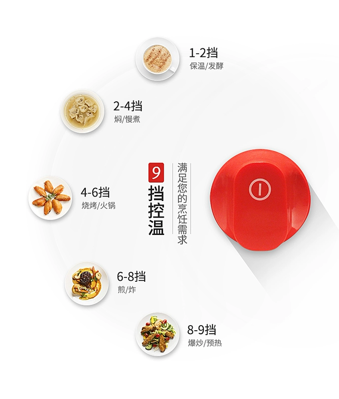 Miji chính thức cửa hàng hàng đầu Đức Miji cube5 bếp điện gốm nhà hẹn giờ máy tính để bàn cơm kỹ năng bếp xào - Bếp điện bếp hồng ngoại junger