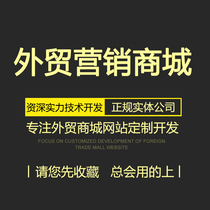 Foreign trade B2C mall website construction Online shop template Foreign trade e-commerce platform website custom design website company
