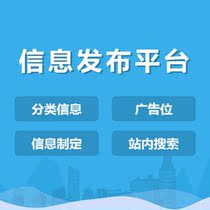 Category information Website construction Tongcheng Information publishing platform Public number Custom development Small program system production