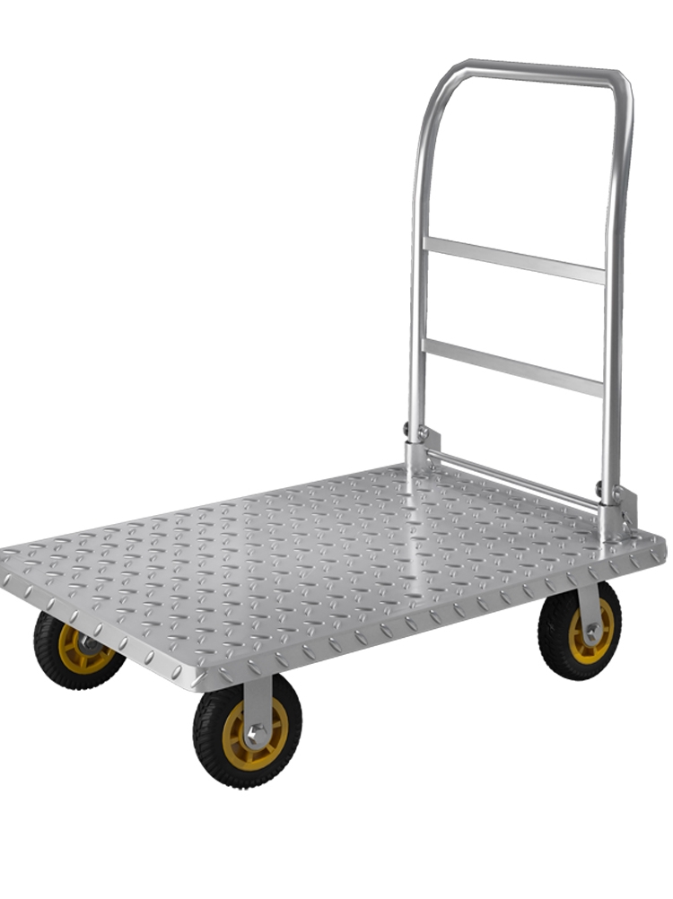 Folding pull plate tablet cart cart cart lightweight cart handling silent small cart pull truck