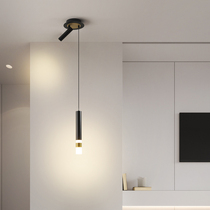 Nordic bedroom chandelier with light Lightroom Sofa background wall lamp light luxury creative net red bed head chandelier