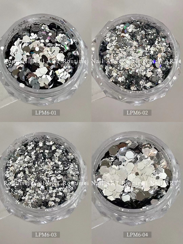 New Silver Nail Glitter, Delicate and Non-Flying, Korean Style Mixed Nail Art Stickers New Silver Nail Glitter, Delicate and Non-Flying, Korean Style Mixed Nail Art Stickers