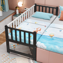 Child Bed With Guardrails Boy Single Bed Girl Princess Bed Iron Art Splicing Widened Bedside Baby Splicing Large Bed