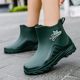 Women's Water Shoes Are Waterproof, Non-Slip, Lightweight, Rain Boots with Soft Soles, Super Soft, Suitable for All Seasons, Fashionable Outerwear Rain Boots