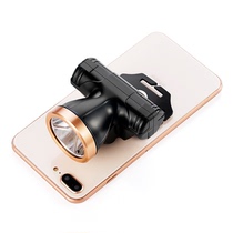 Home strong light mini LED flashlight field super bright head fishing lamp rechargeable lithium battery Searchlight