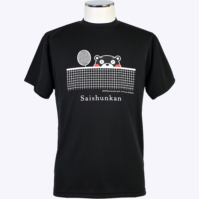 Badminton suit Kumamoto Bear culture Shirt Yamaguchi Jersey Jersey JP Version Respring Gallery Black Stenodry Sportswear