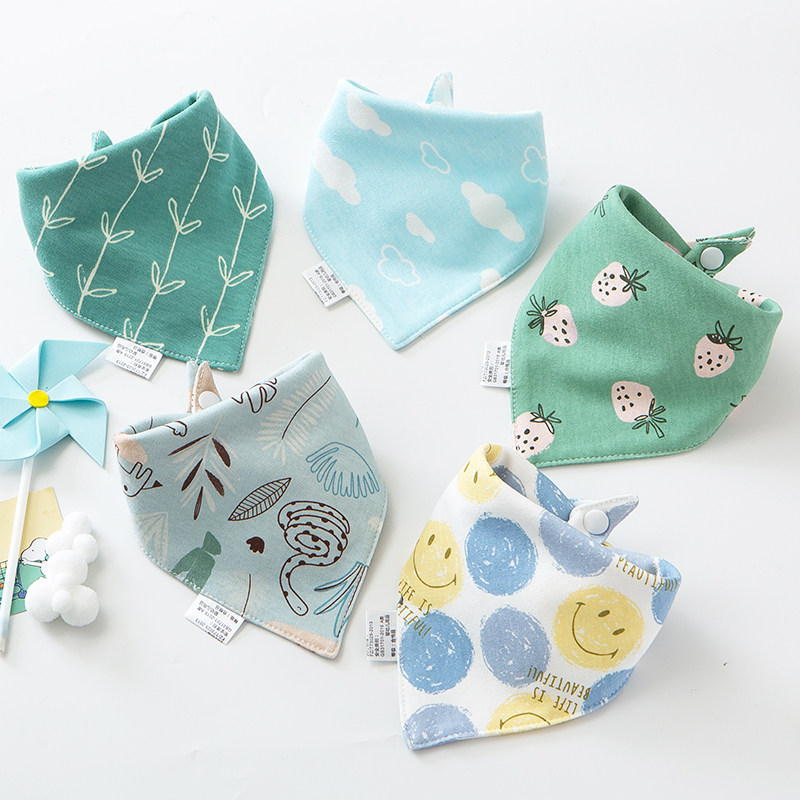 Pure Cotton Baby Triangle Towel Newborn Baby Saliva Pocket Boy Girl Handsome Qi Waterproof Scarf Spring Summer And Autumn Cash