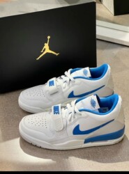 Air Jordan Legacy312 ກິລາເກີບບ້ວງ retro ທີ່ມີທ່າອ່ຽງທີ່ທັນສະ ໄໝ ສີຟ້າແລະສີຂາວ HJ3480-140