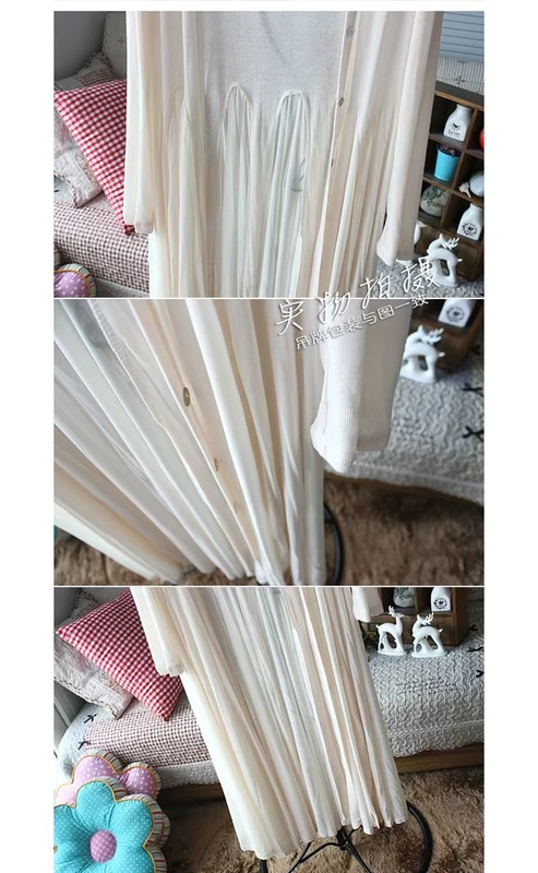2018 xuân hè siêu dài áo len nữ cardigan dài váy mỏng chống nắng hoang dã quần áo dài tay ngoài áo điều hòa áo khoác