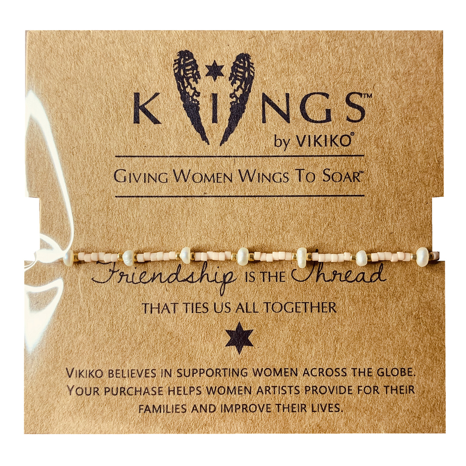 VIKIKO (lotus root powder) Japanese handmade jewelry cute very small fairy bracelet girlfriends same jewelry