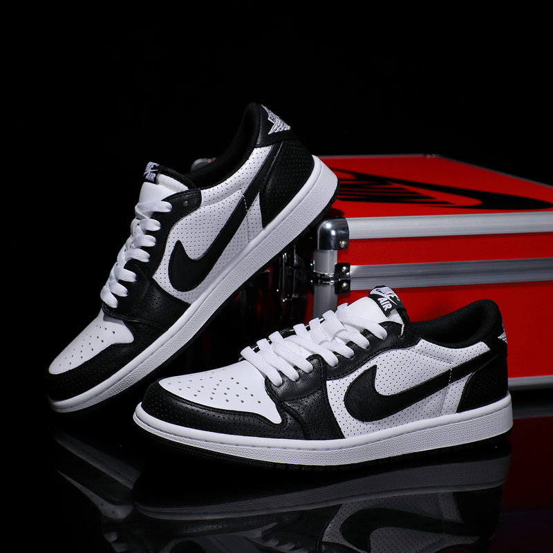 Nike Custom Sneakers Nike Air Jordan 1 Hollowed-Out First-Layer Cowhide Leather, Fashionable and Versatile, Unisex Style