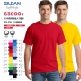 Áo thun cotton tay ngắn GILDAN phục vụ lớp áo phông tùy chỉnh quảng cáo DIY chạm đáy áo Gildan 63000 áo thun nam big size