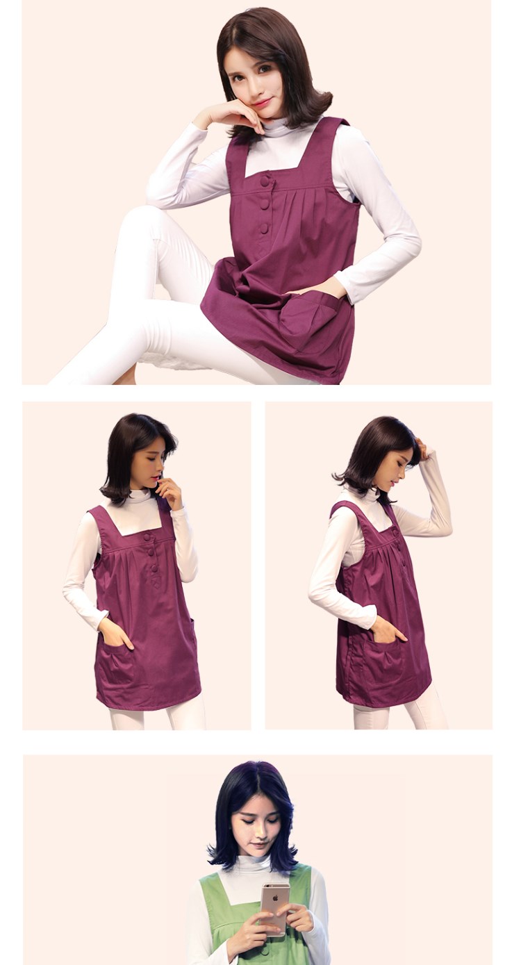 Áo bà bầu mùa thu máy tính vest mang thai chống bắn quần áo phụ nữ mang thai bảo vệ bức xạ quần áo làm việc mùa đông áo bà bầu chống bức xạ