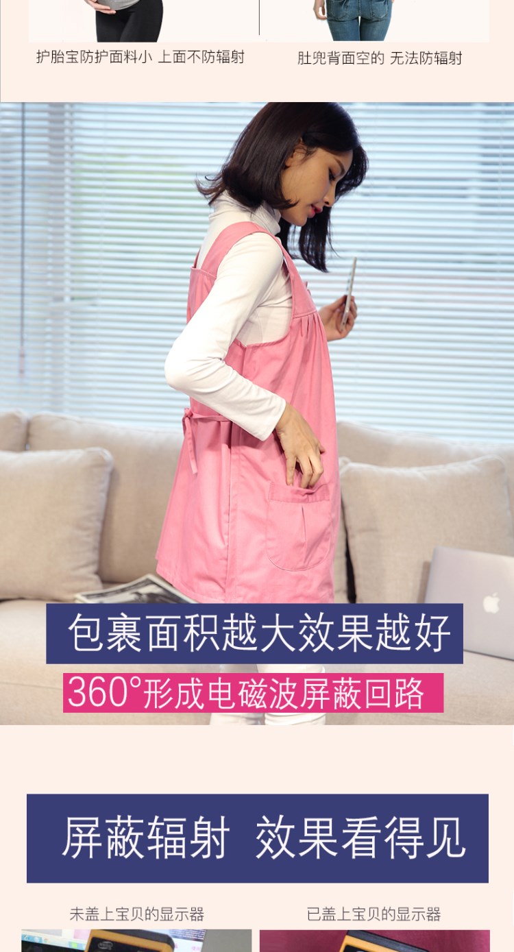 Áo bà bầu mùa thu máy tính vest mang thai chống bắn quần áo phụ nữ mang thai bảo vệ bức xạ quần áo làm việc mùa đông áo bà bầu chống bức xạ