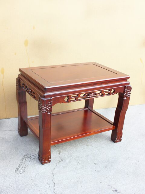 Chinese-Style Antique-Style Simple Tea Table, Living Room Old Elm Wood Rectangular Coffee Table, Tea Table Corner Table, Solid Wood Table