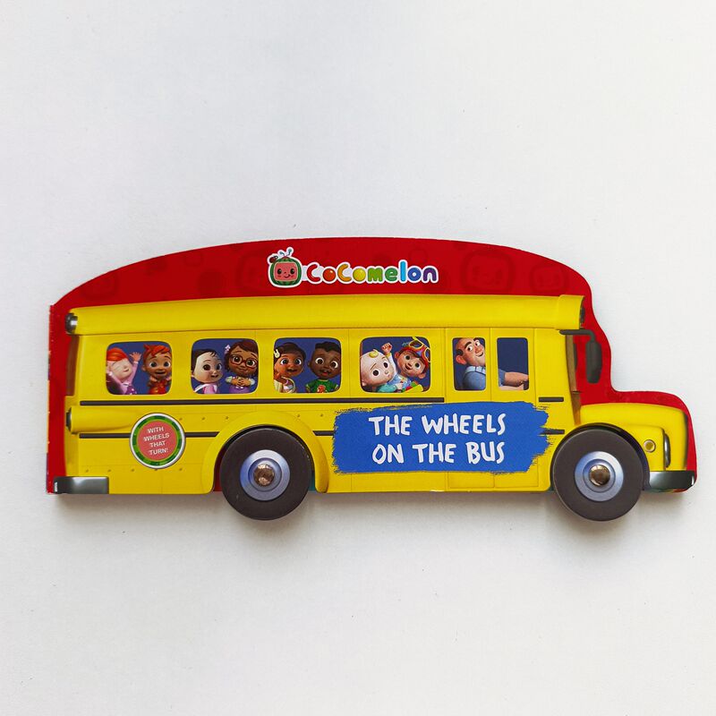 The New Cover Has Slight Wear, Original English Picture Book Cocomelon the Wheels on the Bus Cocomelon Wheels on the Bus Special-Shaped Board Book