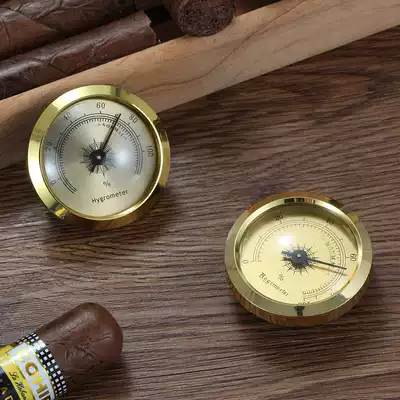 Round 45 diameter cigar box special hygrometer mechanical calibration cigar hygrometer cigar moisturizer Special
