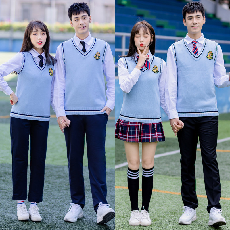 Han Edition School Uniform Suit High School Students College Wind Inn Games Class Clothes Autumn Winter Performance Clothing Uniform Women's Clothing