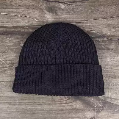 14 Winter ground handling knitted hat wool knitted hat fleece hat ground handling hat new empty blue plus velvet wool hat