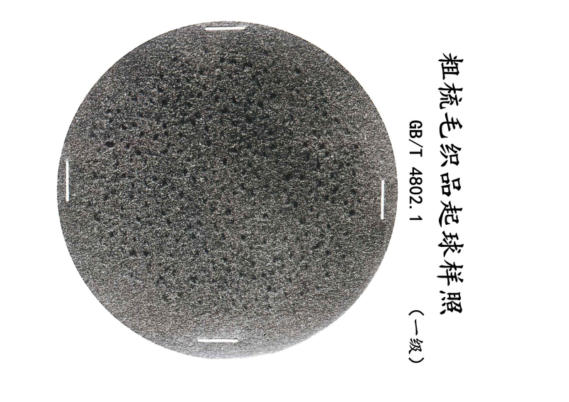 National Standard Lint and Pilling Sample Photos, Circular Trajectory Method Lint and Pilling Sample Photos, National Standard Pilling Sample Photo Cards